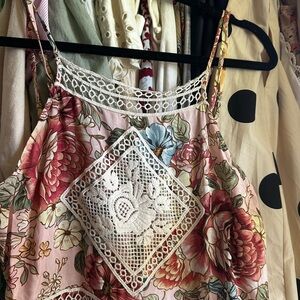 FARM Rio floral lace halter sundress nwt sz 6/8